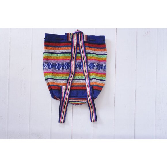 Pinzon Mexican Backpack Boho Woven Baja Bag - Picture 5 of 6
